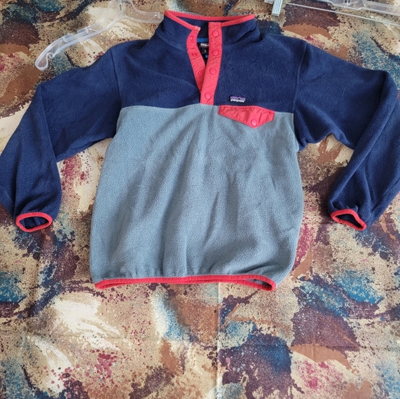 Patagonia Other - Patagonia Synchilla Fleece Pull Over 1 Pocket Blue Fleece. Youth X Large (14)